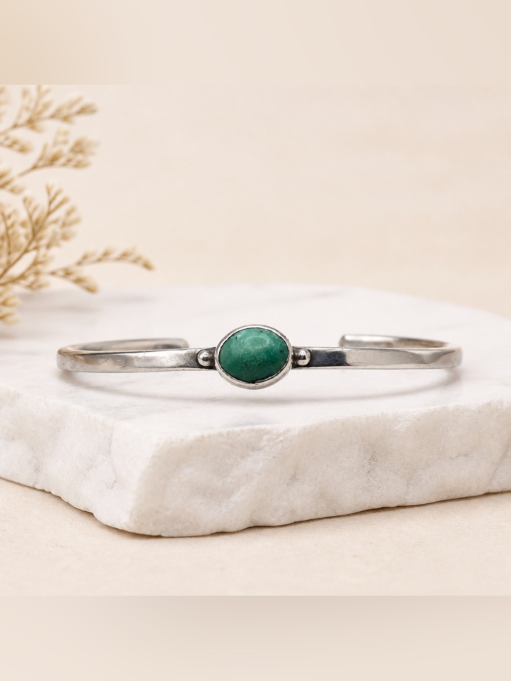 Turquoise sterling silver cuff Bracelet